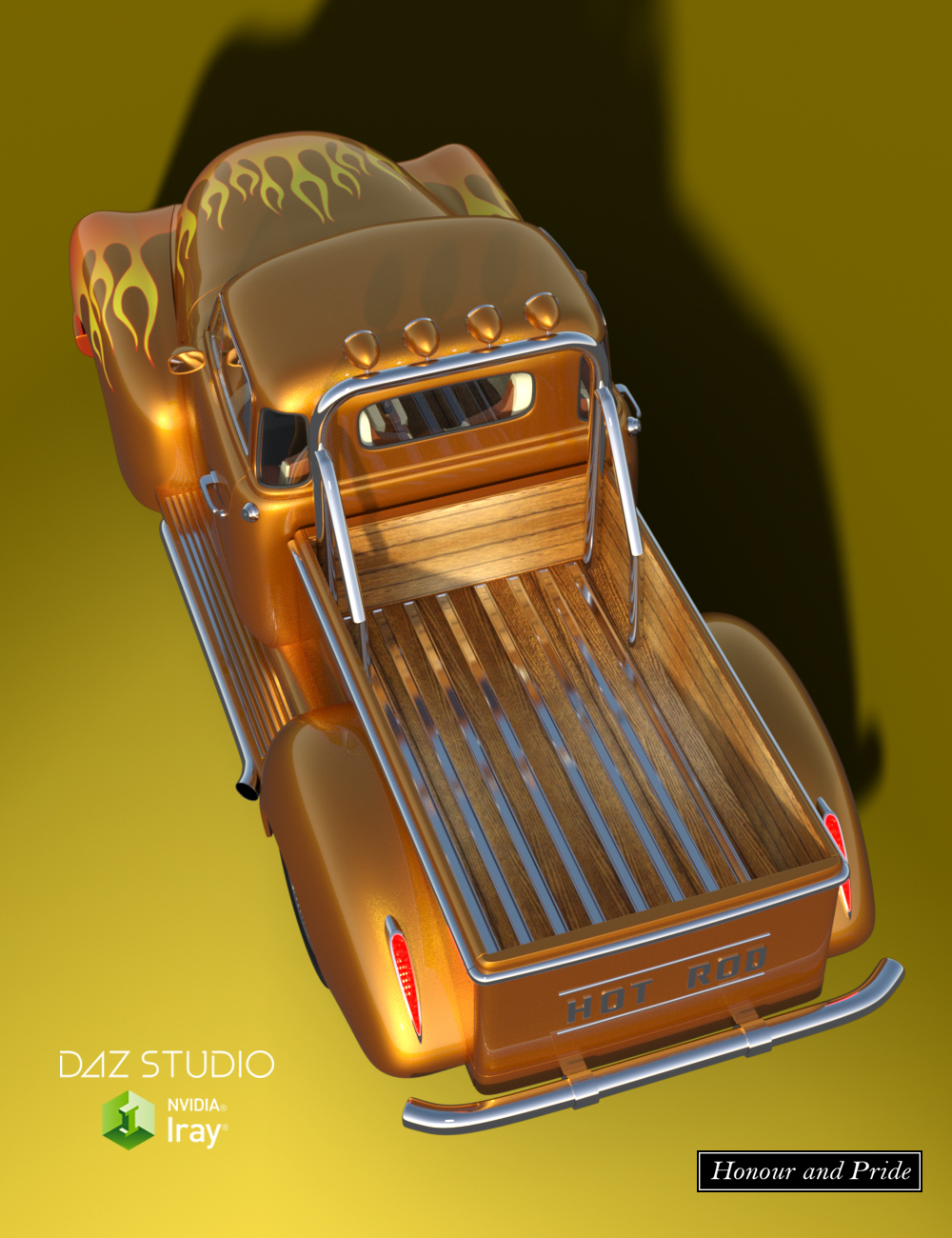 Hot Rod Truck by: Honour And Pride, 3D Models by Daz 3D