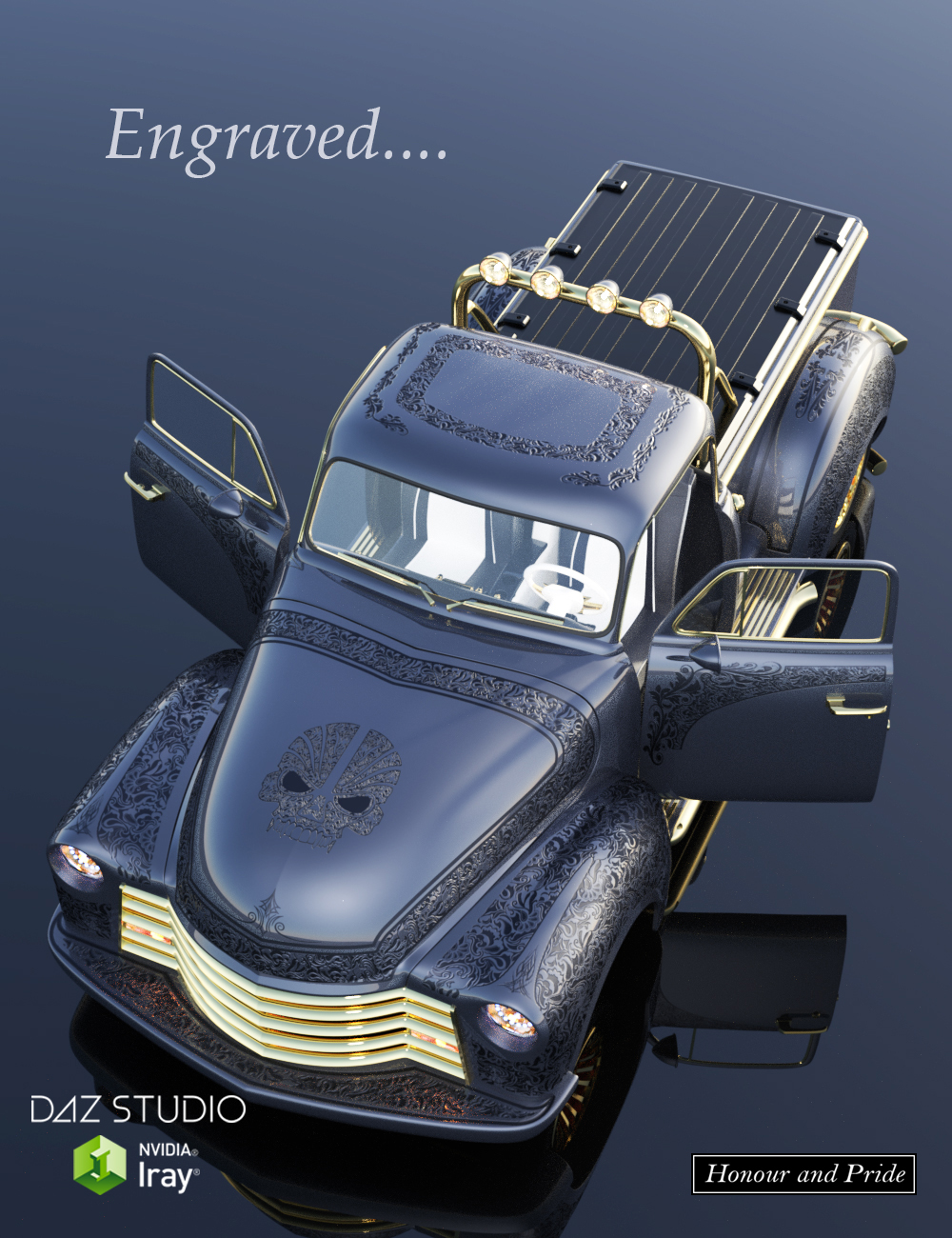 Hot Rod Truck Hot Rod Truck by: Honour And Pride, 3D Models by Daz 3D