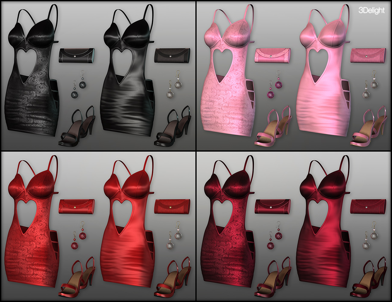Have a Heart Outfit for Genesis 3 Female(s) by: Fisty & Darc, 3D Models by Daz 3D