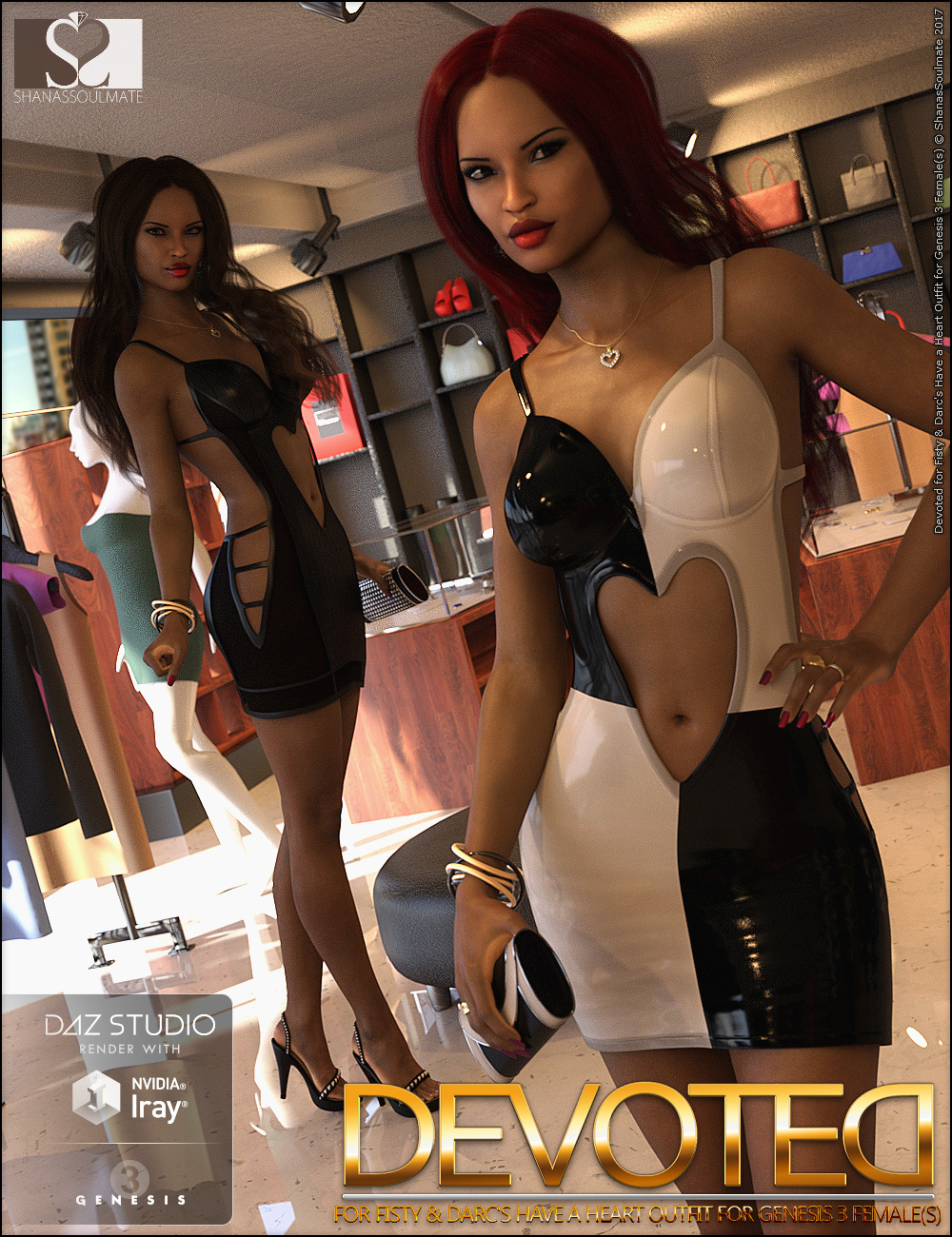 Have a Heart Outfit Devoted Textures Have a Heart Outfit Devoted Textures by: ShanasSoulmate, 3D Models by Daz 3D