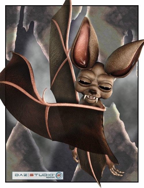 Toonimal Bat by: , 3D Models by Daz 3D