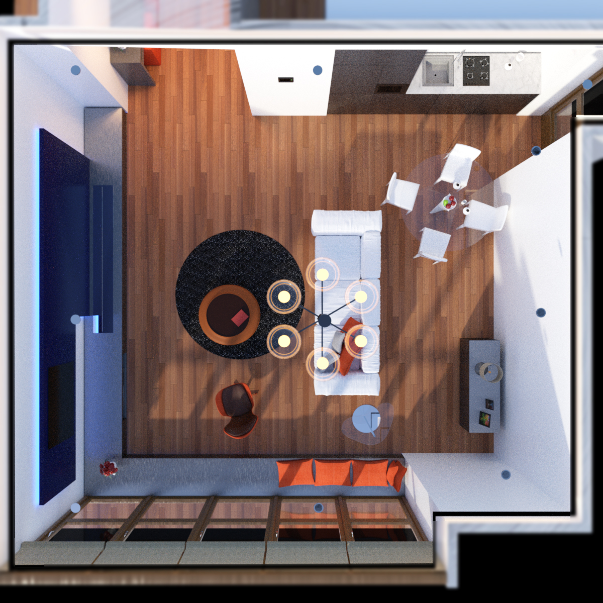 Innovative Living Room by: Tesla3dCorp, 3D Models by Daz 3D
