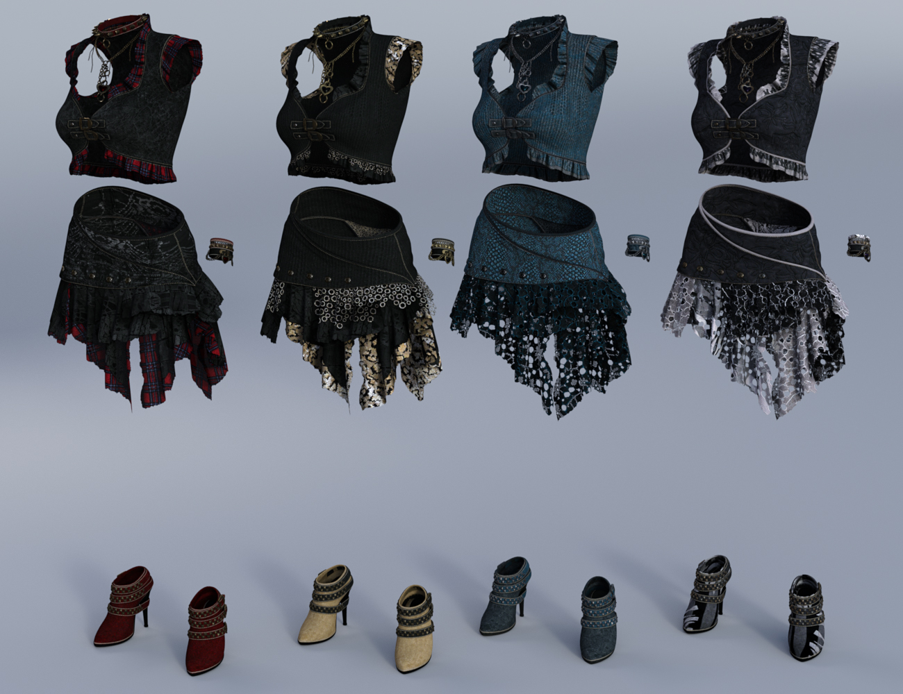 Rocker Outfit Textures by: DirtyFairy, 3D Models by Daz 3D