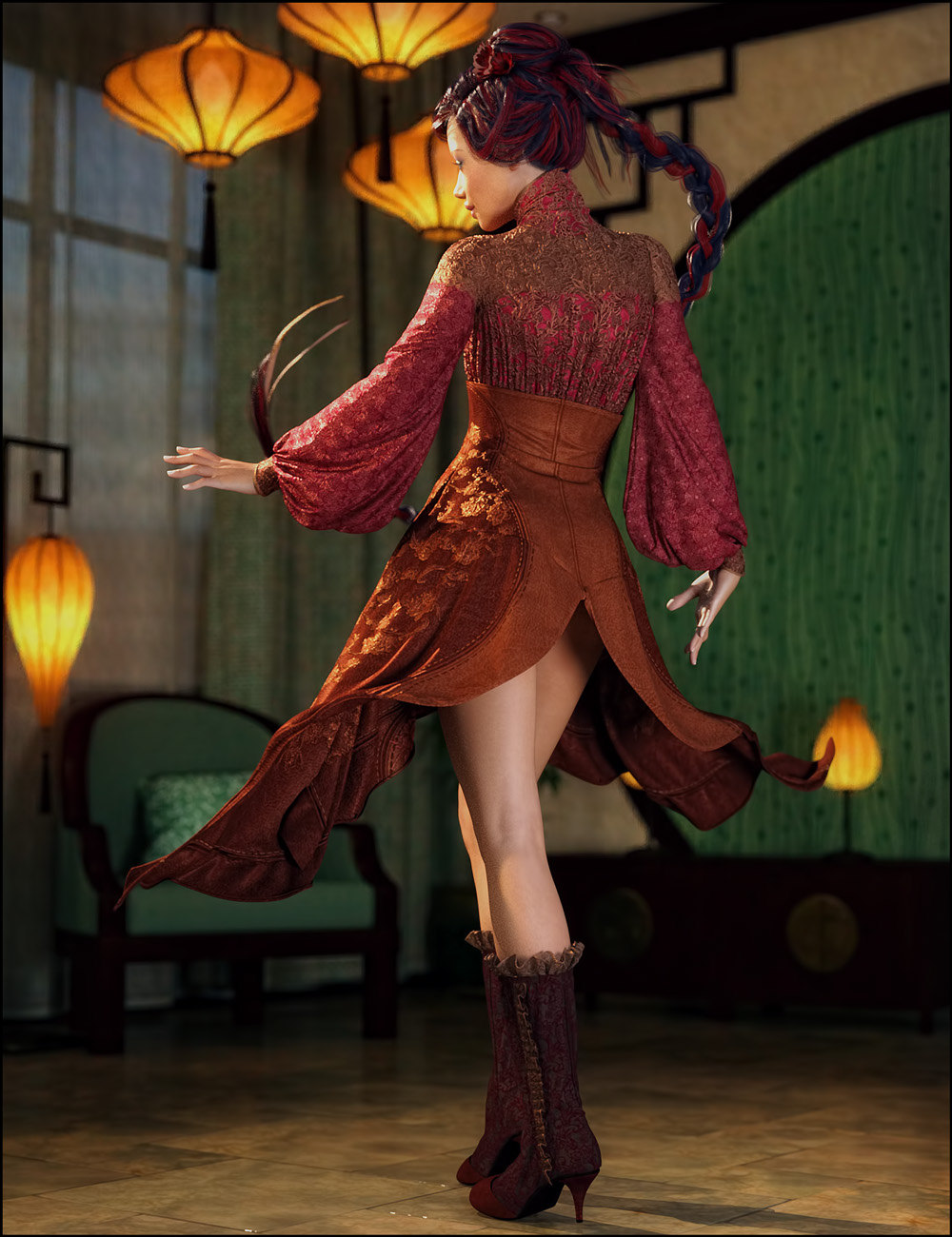 Oriental Opulence for Marionette Oriental Opulence for Marionette by: SHIFTING IMAGES, 3D Models by Daz 3D