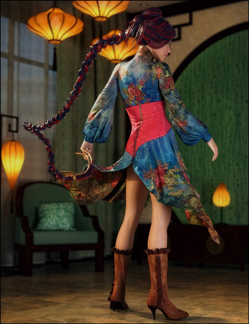Oriental Opulence for Marionette by: SHIFTING IMAGES, 3D Models by Daz 3D