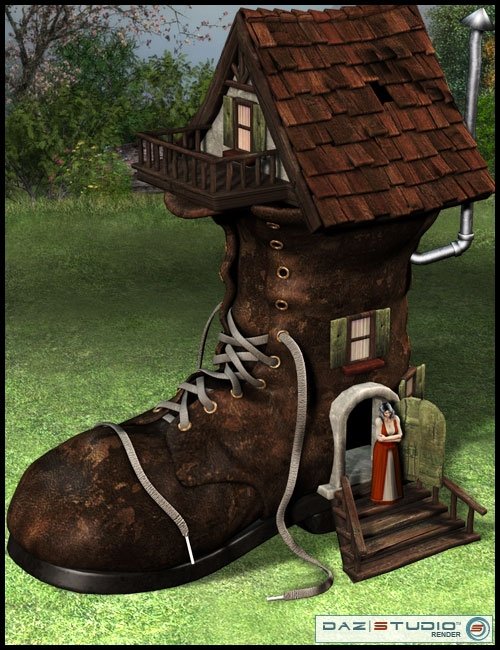The Old Shoe House by: 3D Universe, 3D Models by Daz 3D