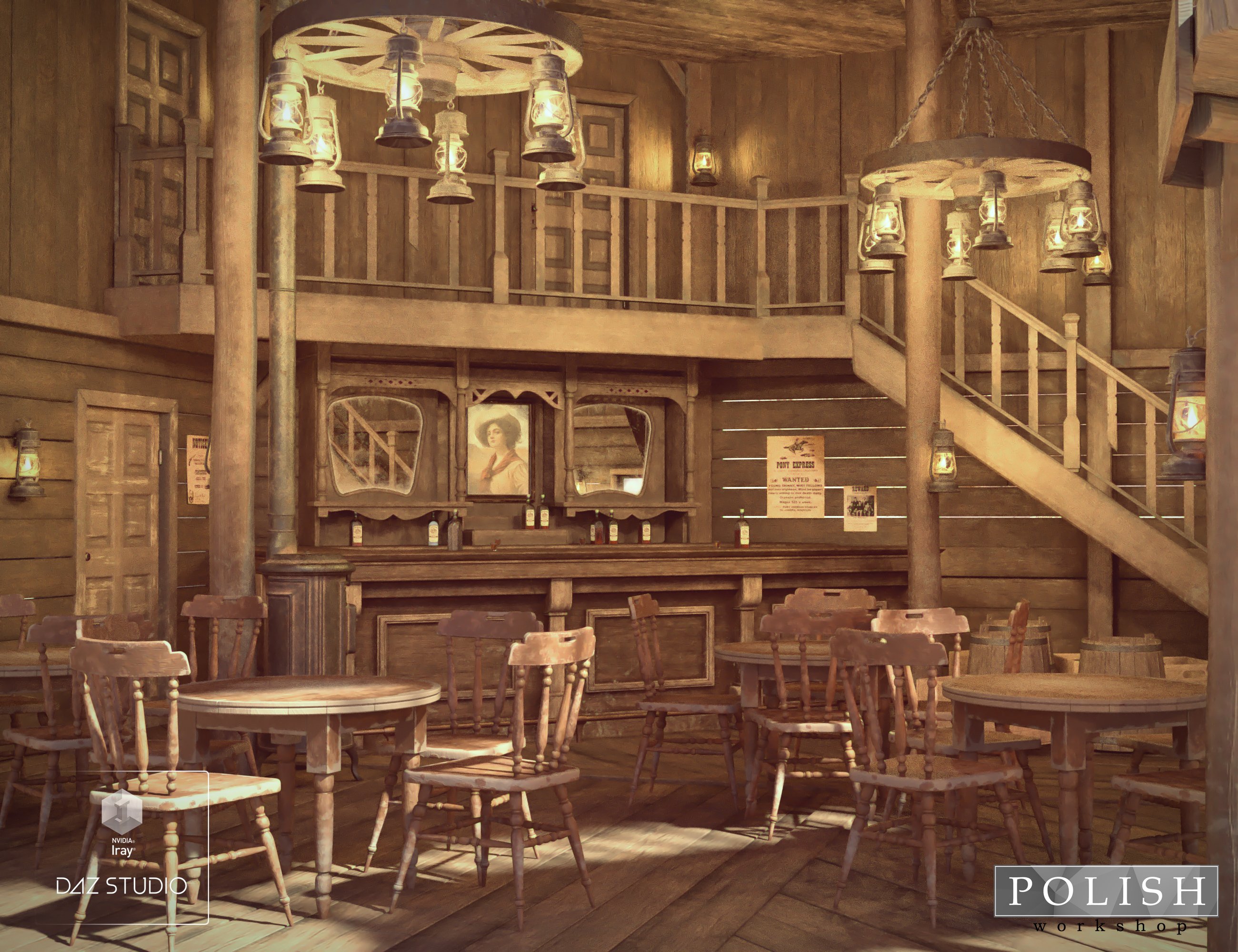 Western Saloon Western Saloon by: Polish, 3D Models by Daz 3D