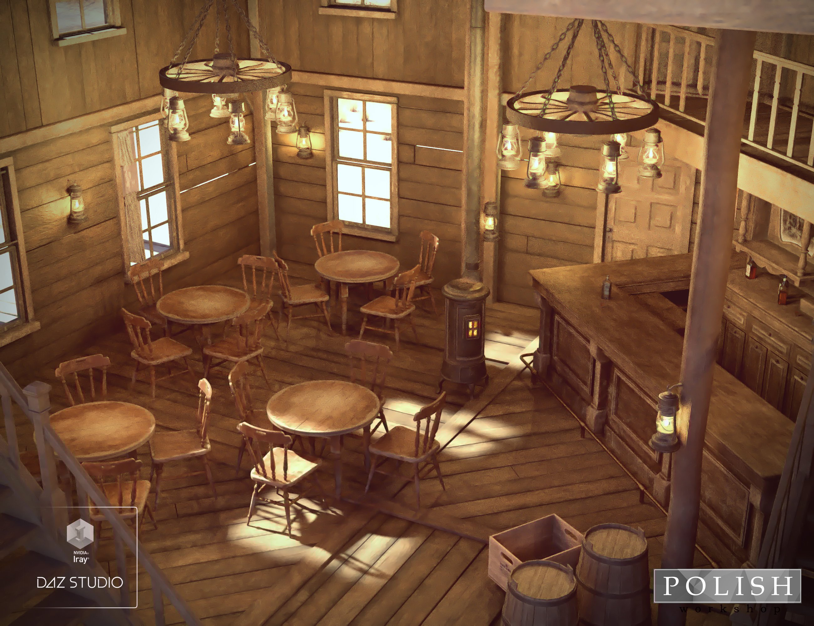 Western Saloon Western Saloon by: Polish, 3D Models by Daz 3D