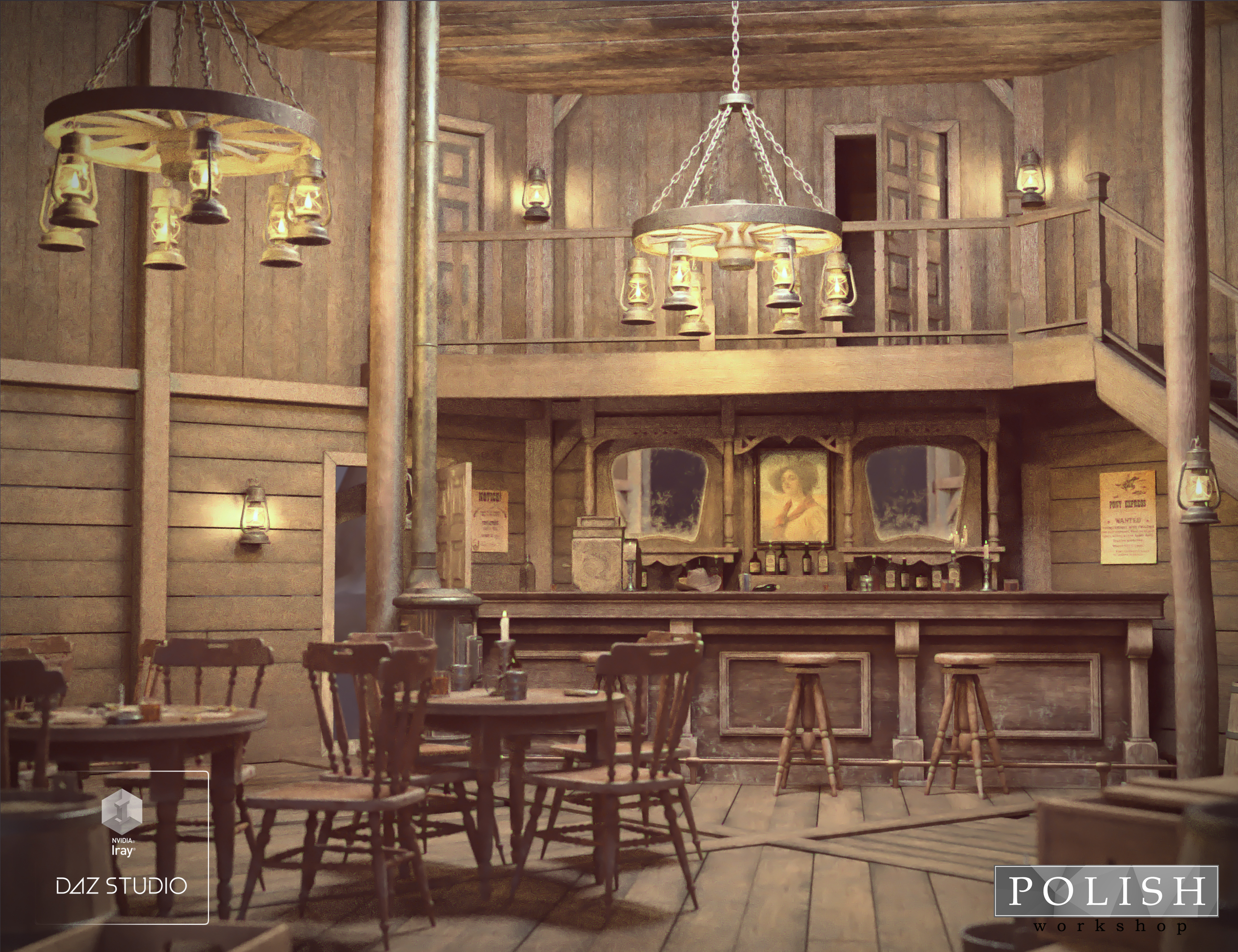 Western Saloon by: Polish, 3D Models by Daz 3D