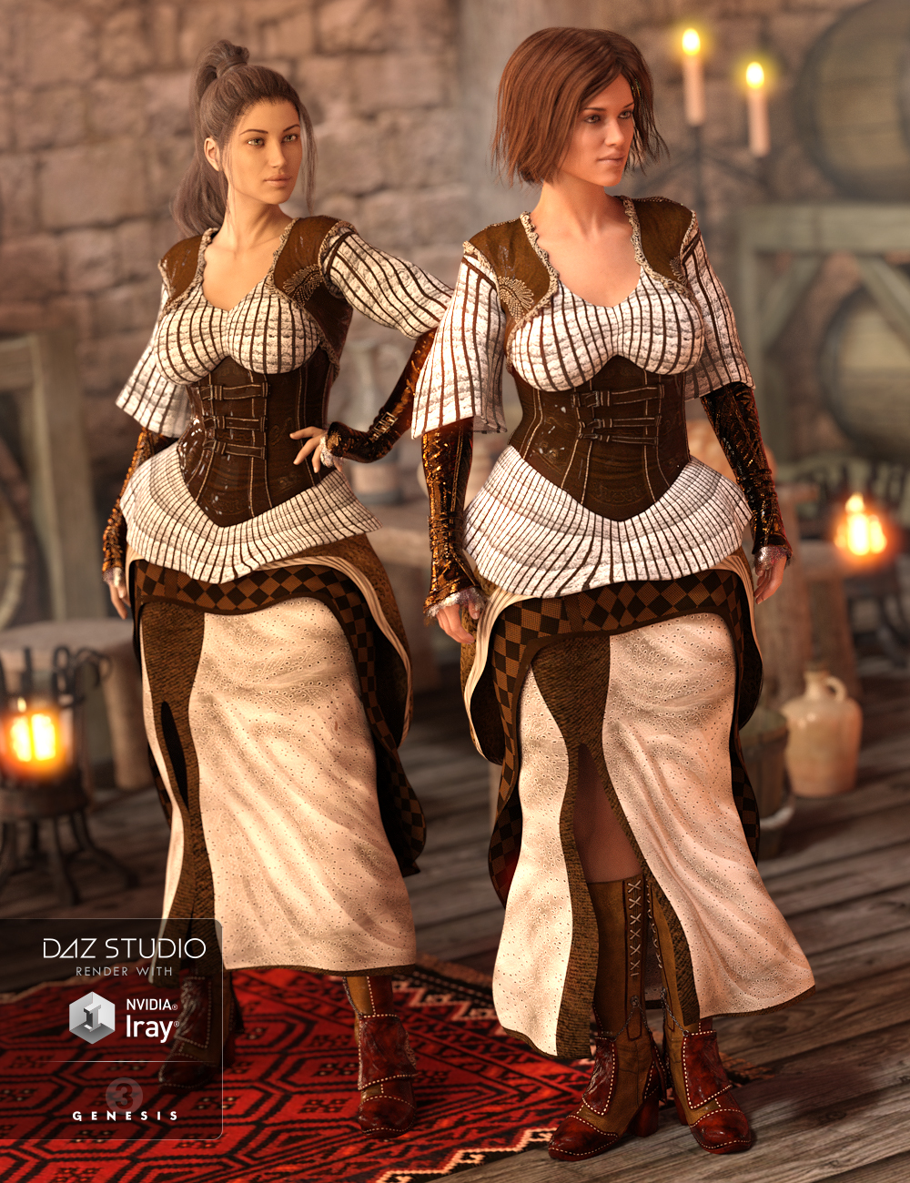 Rivetina Steampunk for Genesis 3 Female(s) by: Sixus1 Media, 3D Models by Daz 3D