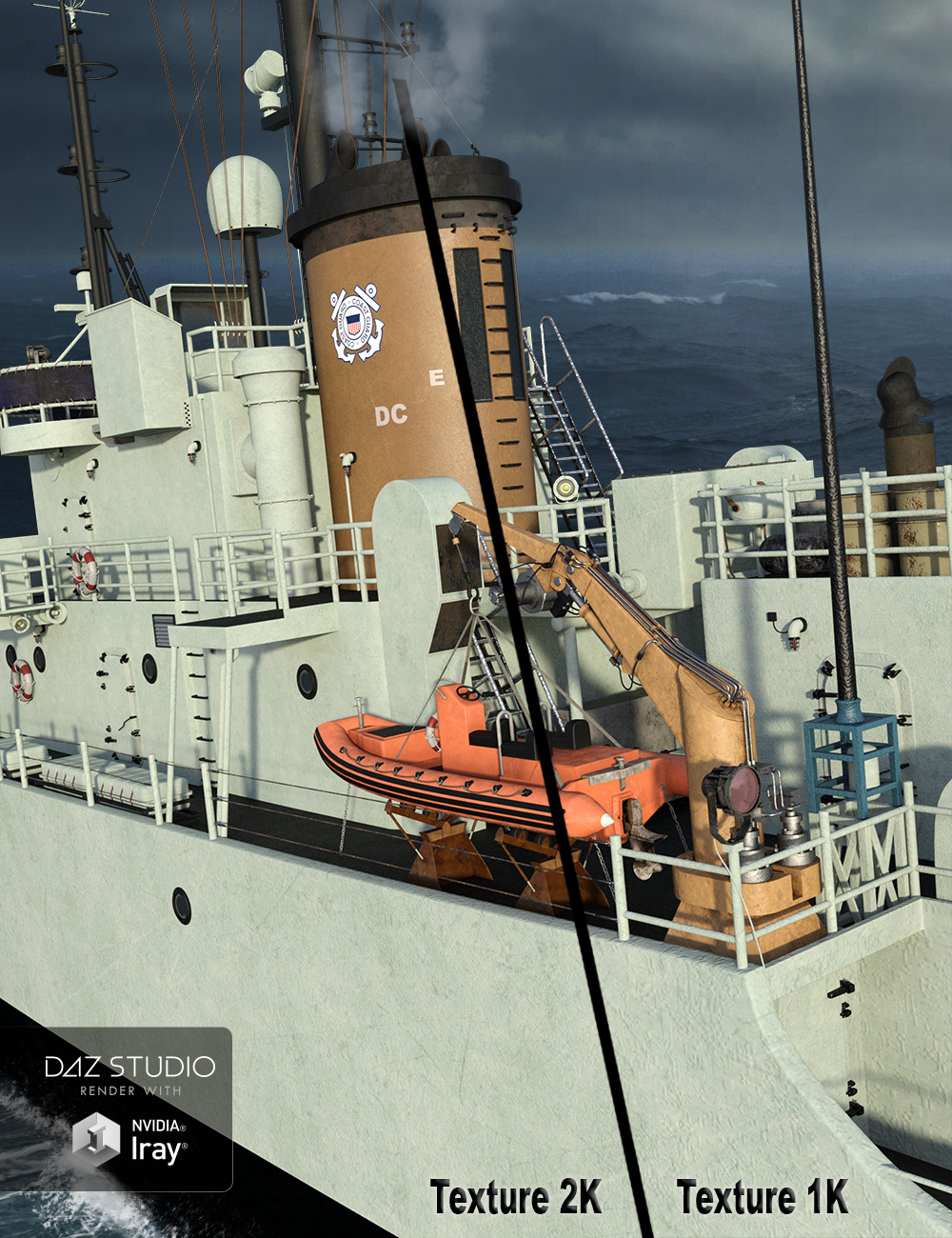 Coastguard Cutter Coastguard Cutter by: 3djoji, 3D Models by Daz 3D