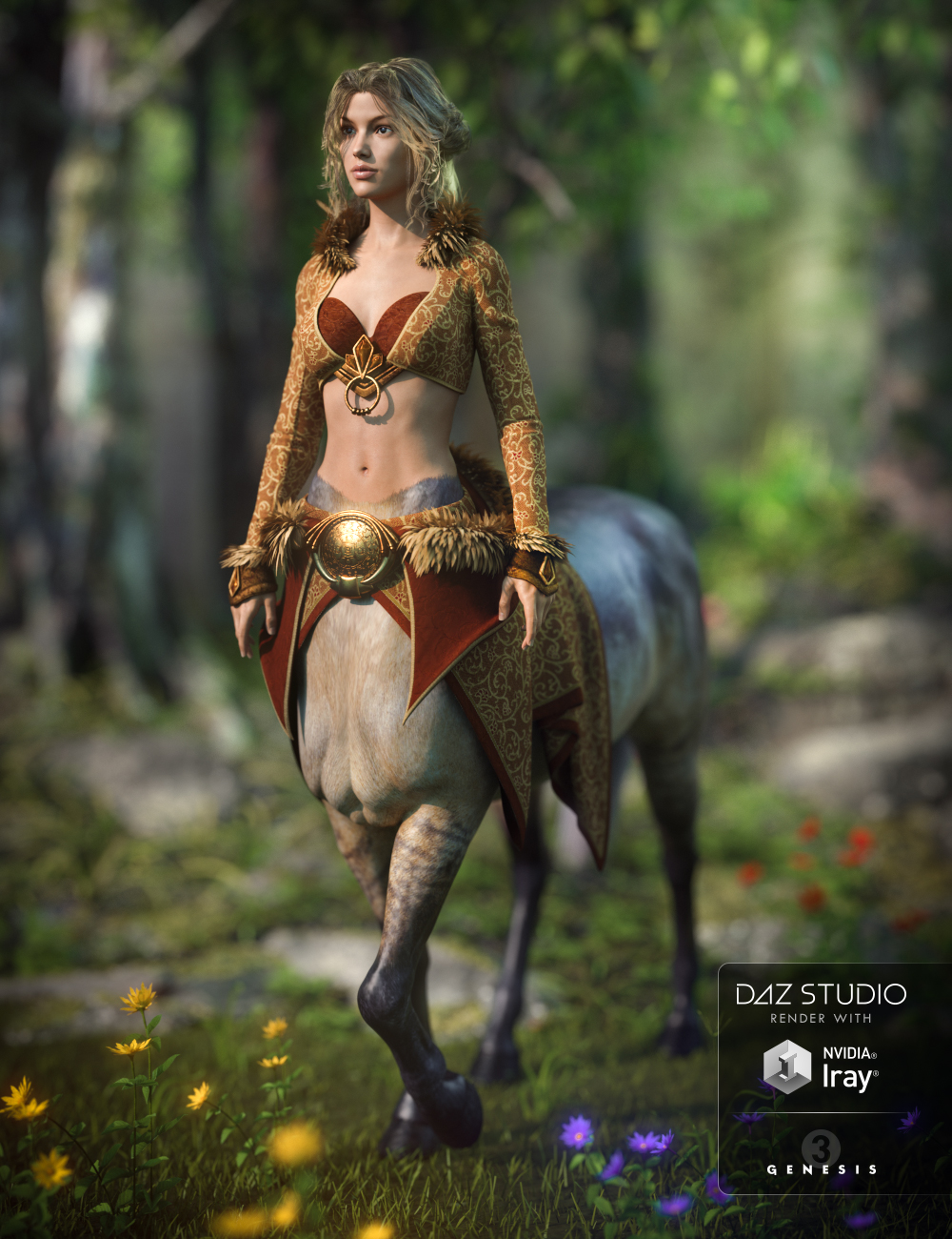 Mythos Outfit for Centaur 7 Female by: Anna BenjaminMada, 3D Models by Daz 3D