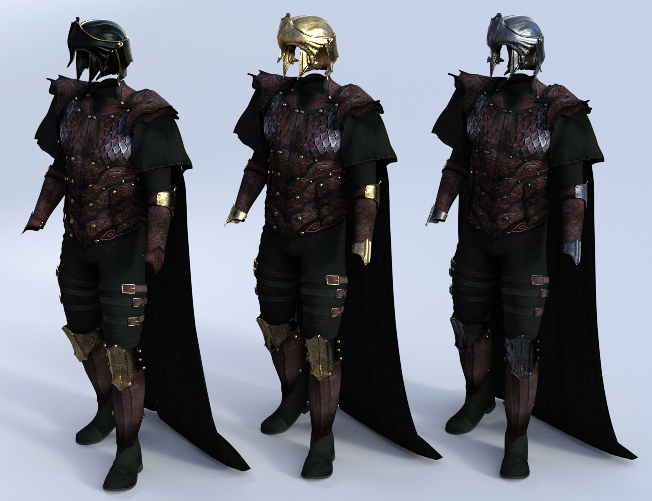 Elven Knight Armor Male Textures by: DirtyFairy, 3D Models by Daz 3D
