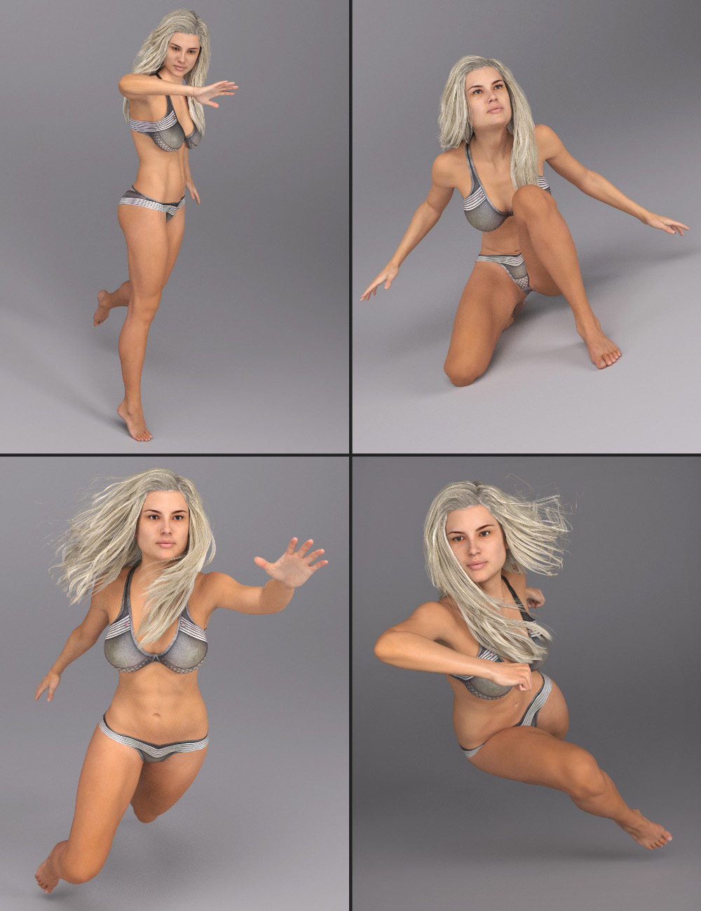 Dauntless Poses for Ophelia 7 by: Tako Yakida, 3D Models by Daz 3D