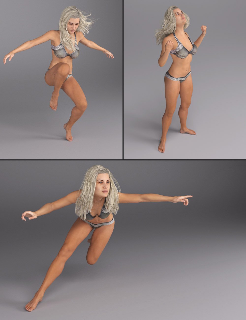 Dauntless Poses for Ophelia 7 by: Tako Yakida, 3D Models by Daz 3D