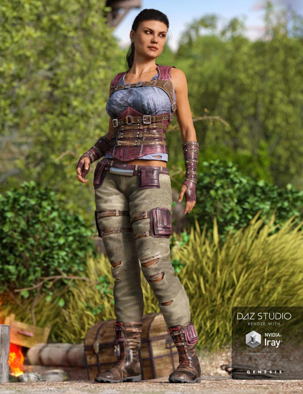 Relentless Mercenary Outfit Textures Relentless Mercenary Outfit Textures by: Demian, 3D Models by Daz 3D