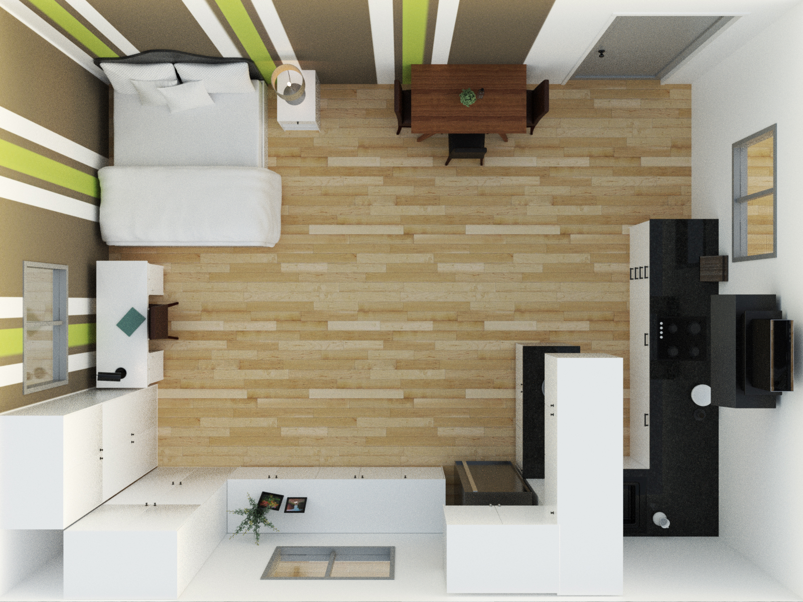 Cozy Studio Apartment by: Tesla3dCorp, 3D Models by Daz 3D
