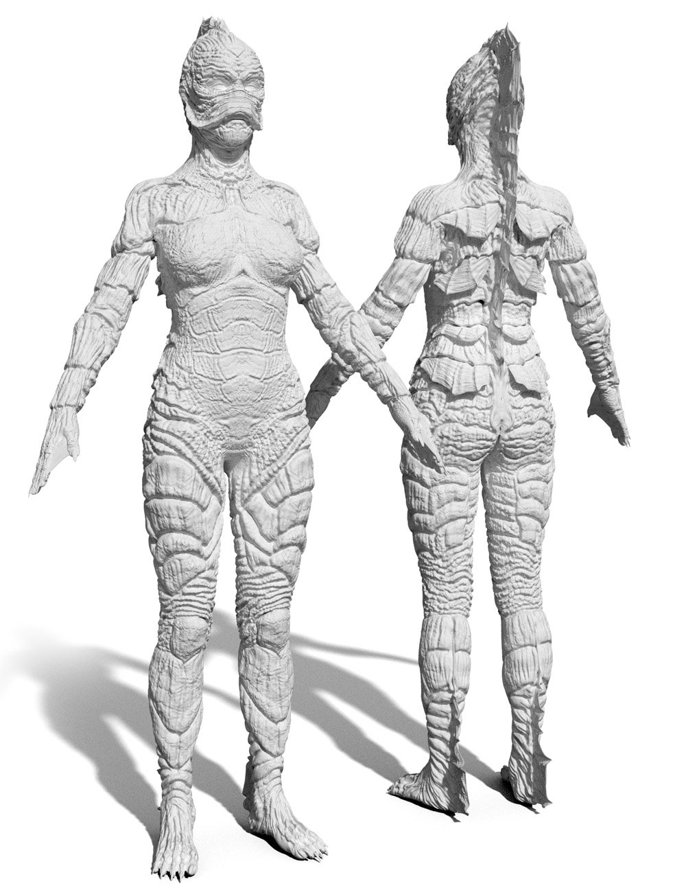 Creech Evolution for Genesis 3 Female by: GreybroSixus1 Media, 3D Models by Daz 3D