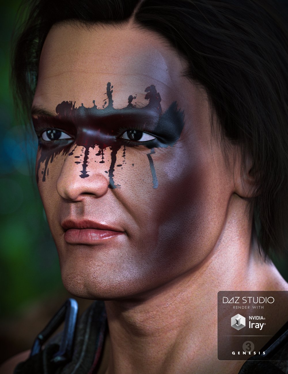 Warrior Makeups for Genesis 3 Male(s) by: ForbiddenWhispers, 3D Models by Daz 3D