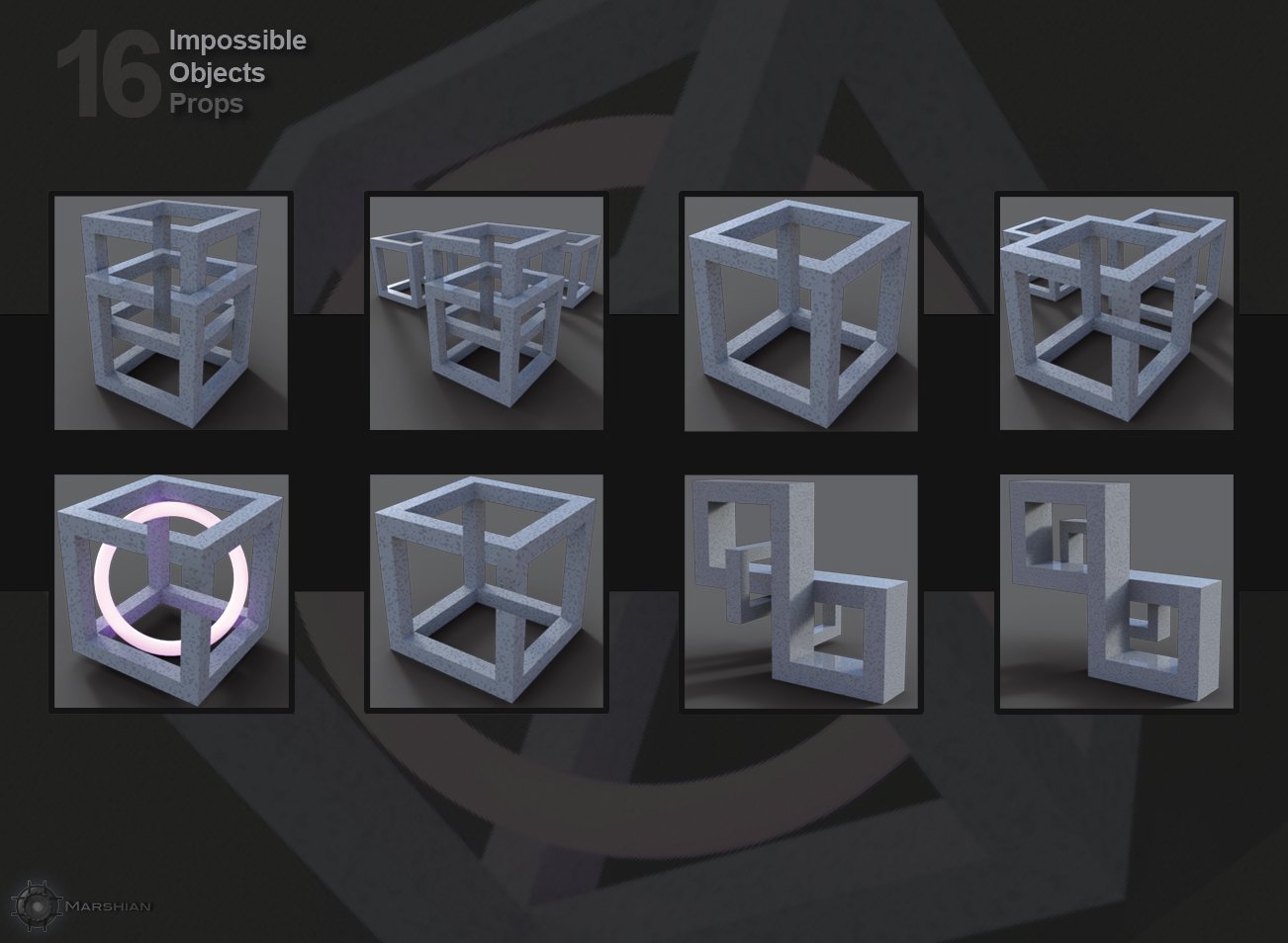 Impossible Objects by: Marshian, 3D Models by Daz 3D