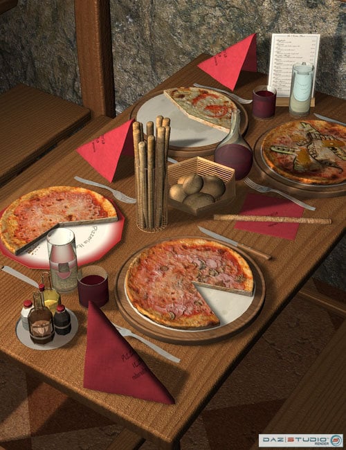 Pizzeria Italia by: maclean, 3D Models by Daz 3D