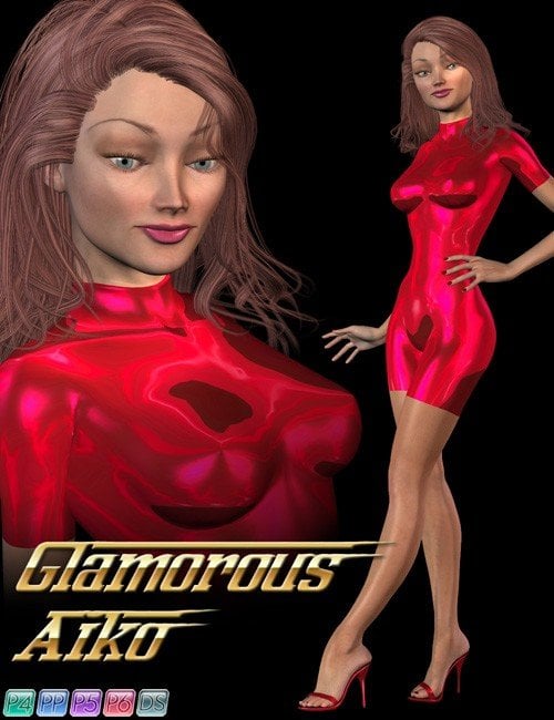 Glamorous Aiko Set for Aiko 3 by: Jim Burton, 3D Models by Daz 3D