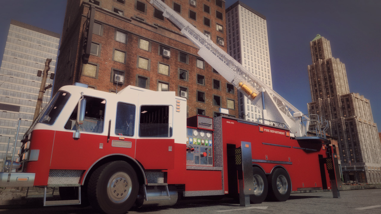 Fire Truck by: Mely3D, 3D Models by Daz 3D