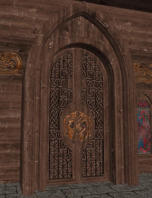 Celtic Great Hall by: IsauraS, 3D Models by Daz 3D