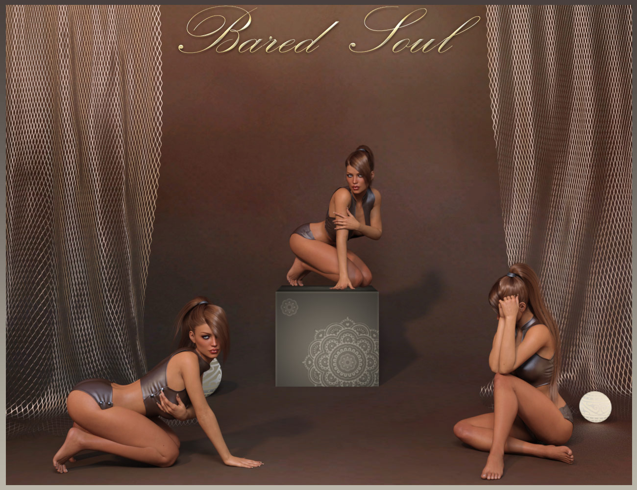 Bared Soul Poses for Genesis 3 Female and Victoria 7 by: ilona, 3D Models by Daz 3D