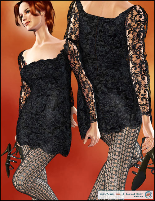 The Callisto Dress by: Barbara Brundon, 3D Models by Daz 3D