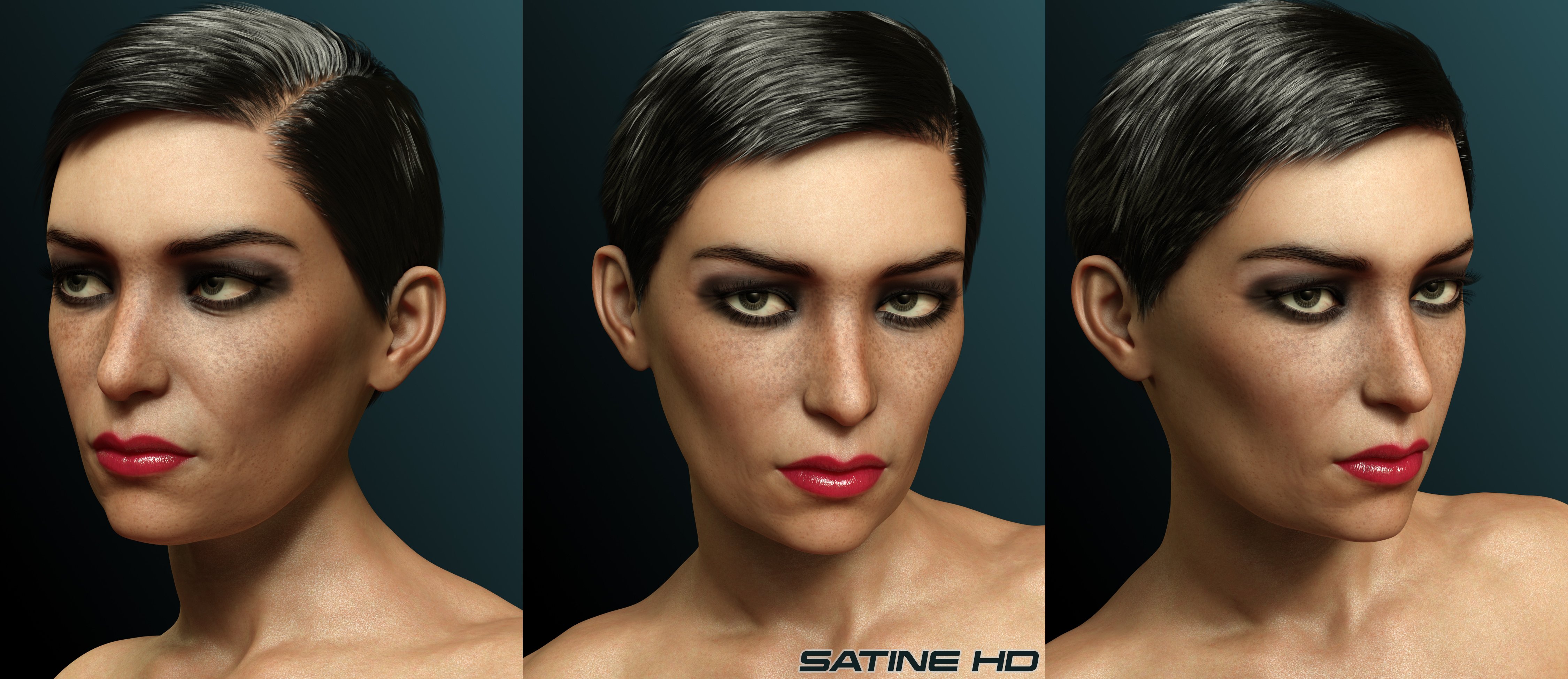 Satine HD for Genesis 3 Female by: Linday, 3D Models by Daz 3D