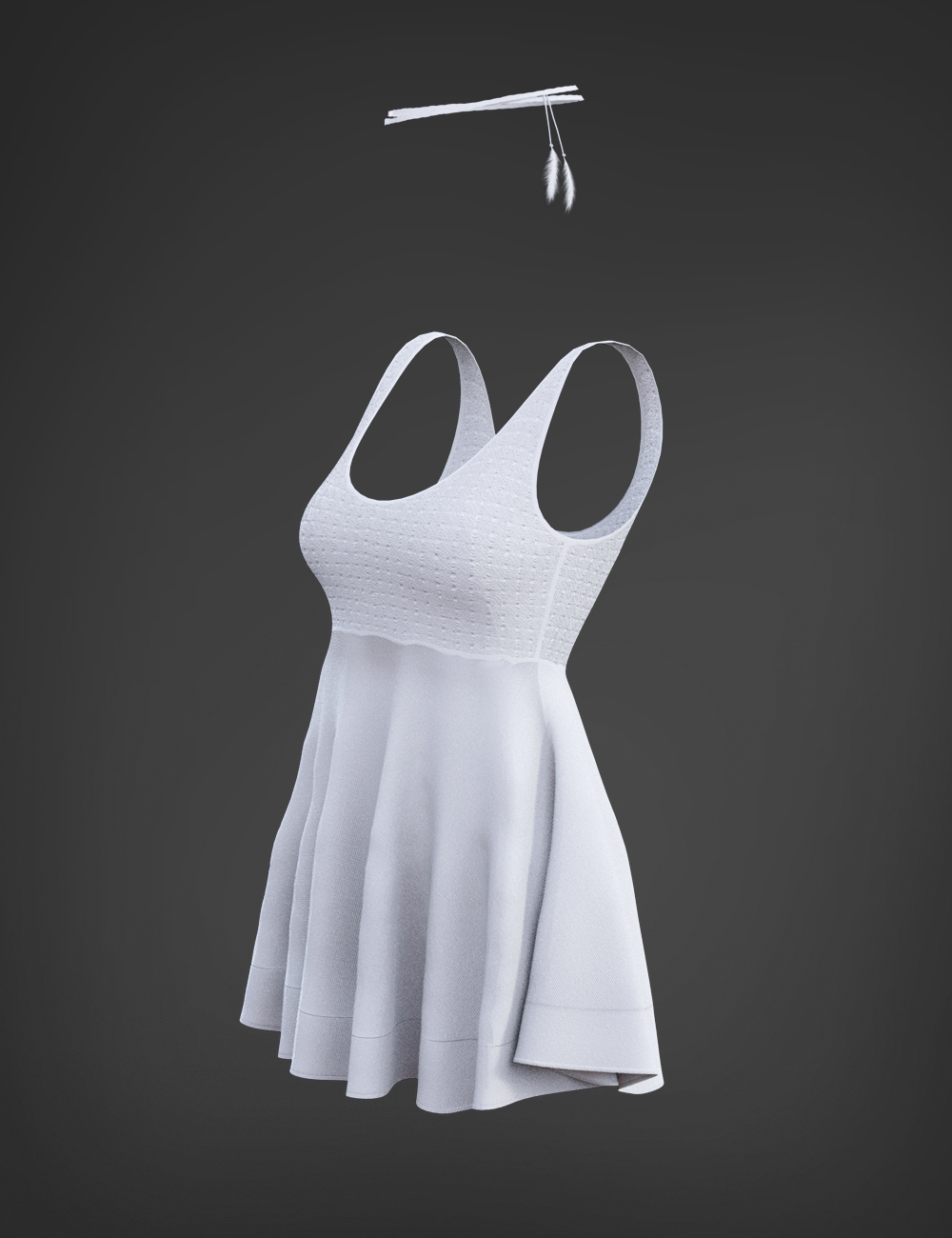 X-Fashion Crochet Dress for Genesis 3 Female(s) by: xtrart-3d, 3D Models by Daz 3D