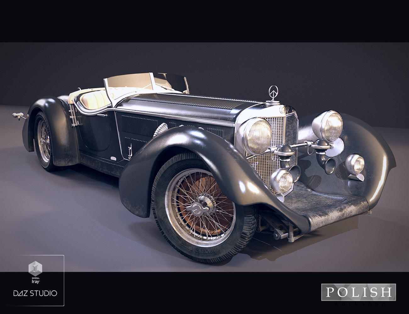 Retro Super Roadster by: Polish, 3D Models by Daz 3D