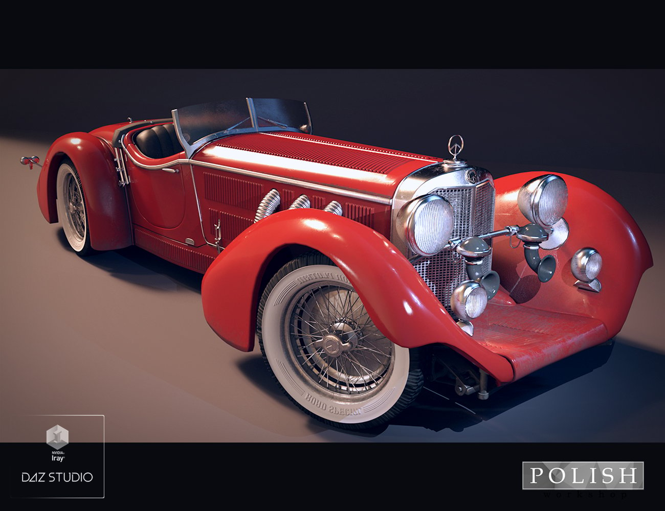 Retro Super Roadster by: Polish, 3D Models by Daz 3D