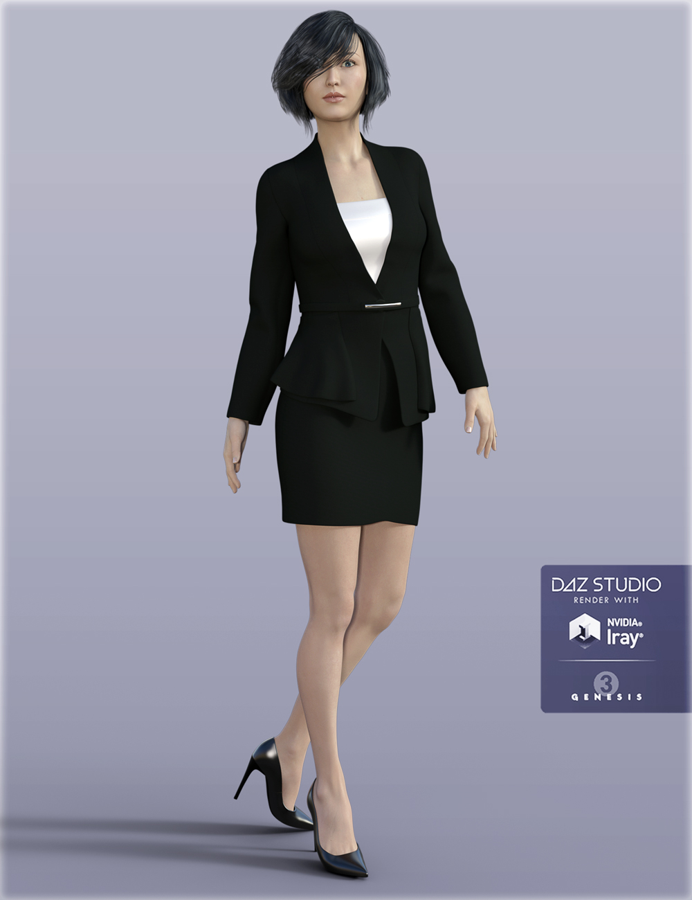H&C Women's Suit A for Genesis 3 Female(s) by: IH Kang, 3D Models by Daz 3D