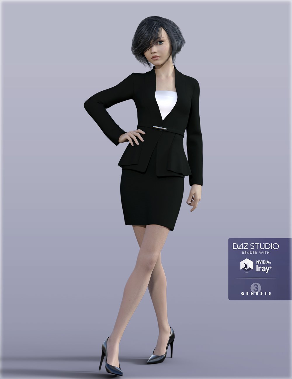 H&C Women's Suit A for Genesis 3 Female(s) by: IH Kang, 3D Models by Daz 3D
