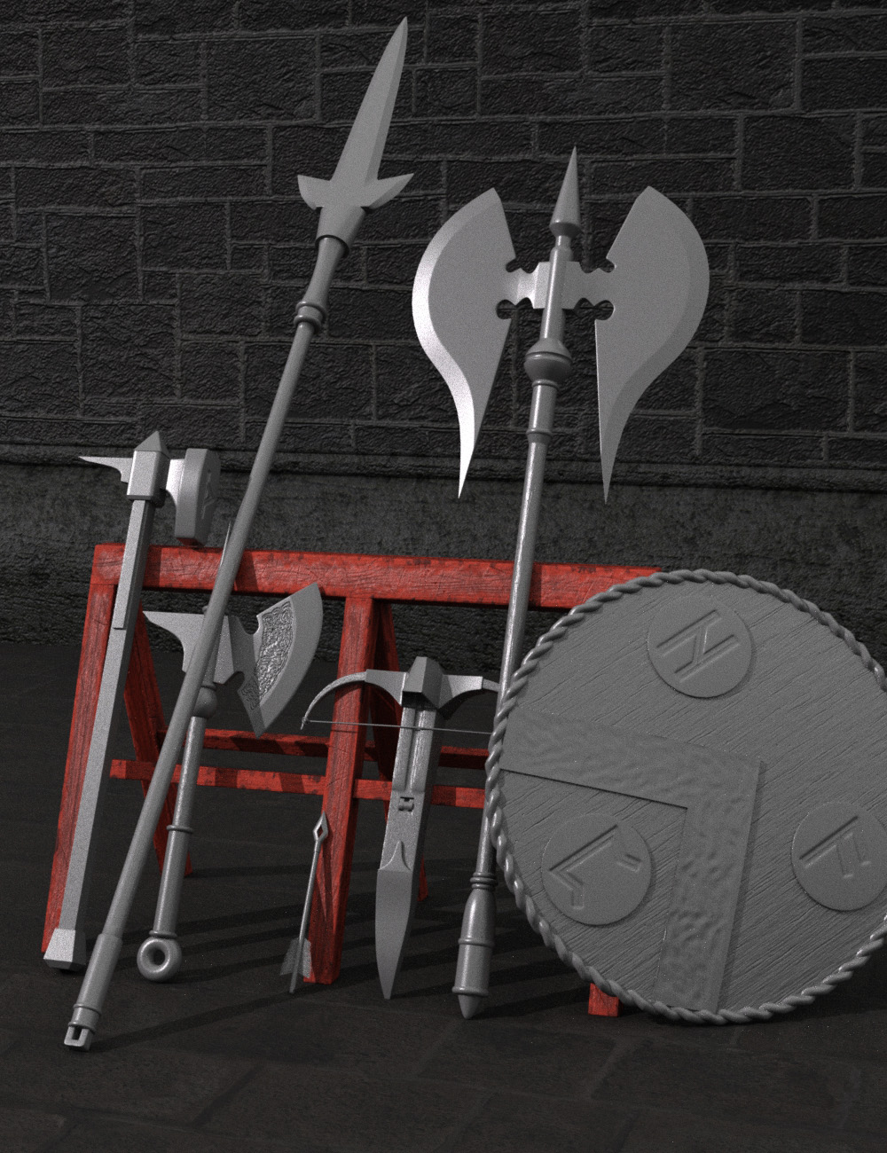Armory of Five Realms - Dwarves by: Valandar, 3D Models by Daz 3D