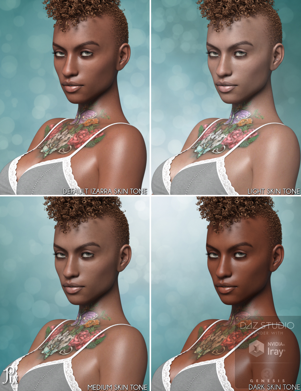 Pix Izarra for Genesis 3 Female by: Pixeluna, 3D Models by Daz 3D
