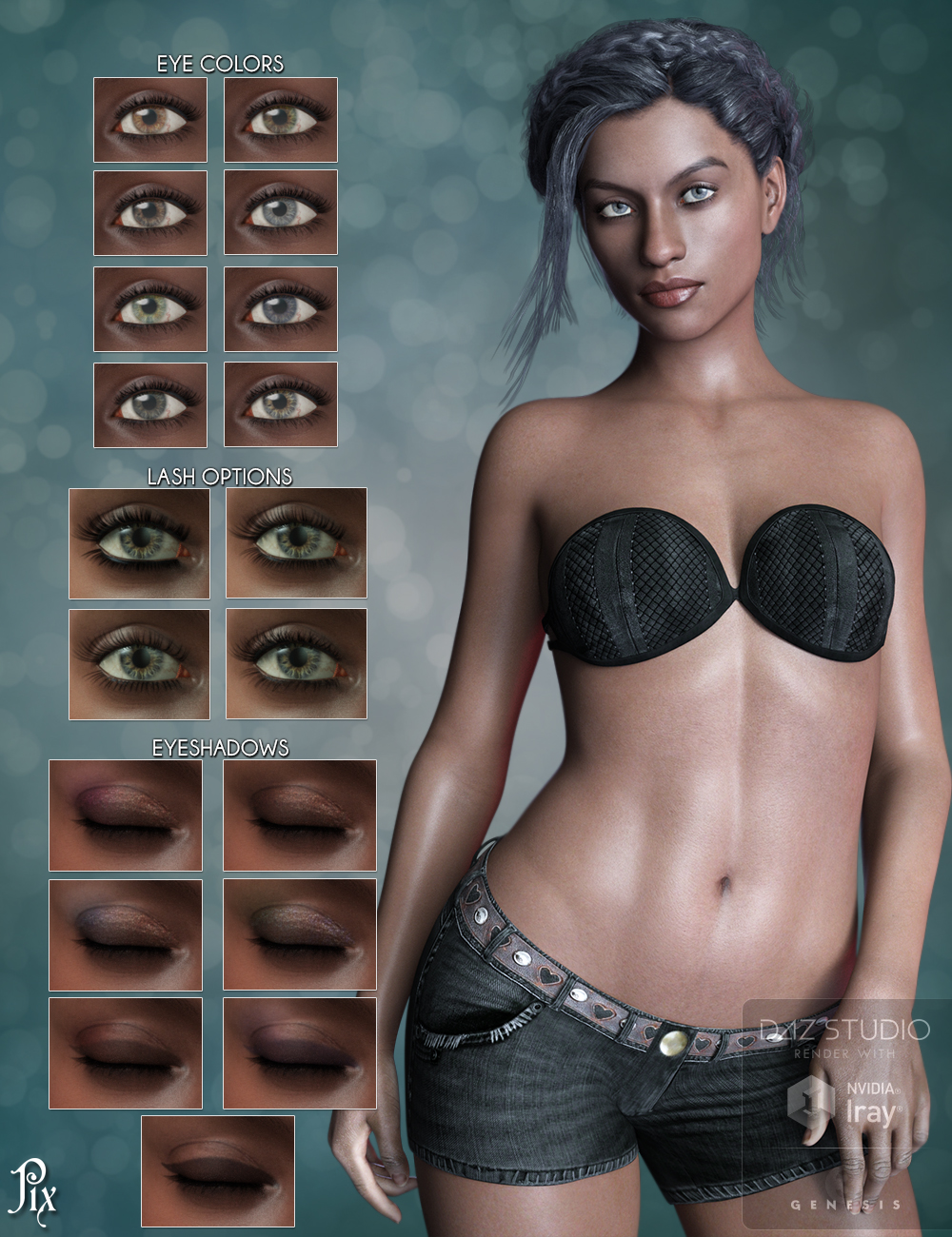 Pix Izarra for Genesis 3 Female Pix Izarra for Genesis 3 Female by: Pixeluna, 3D Models by Daz 3D