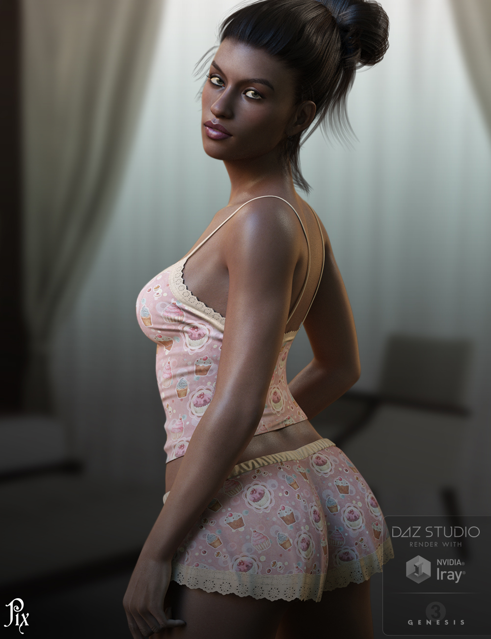 Pix Izarra for Genesis 3 Female by: Pixeluna, 3D Models by Daz 3D