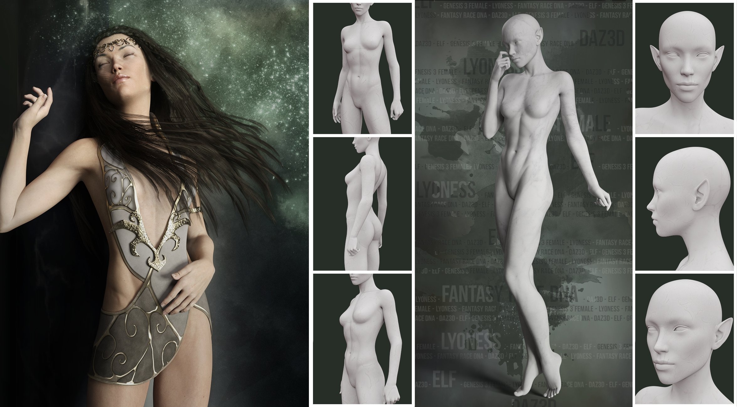 LY Fantasy Races HD Faces and Bodies LY Fantasy Races HD Faces and Bodies by: Lyoness, 3D Models by Daz 3D