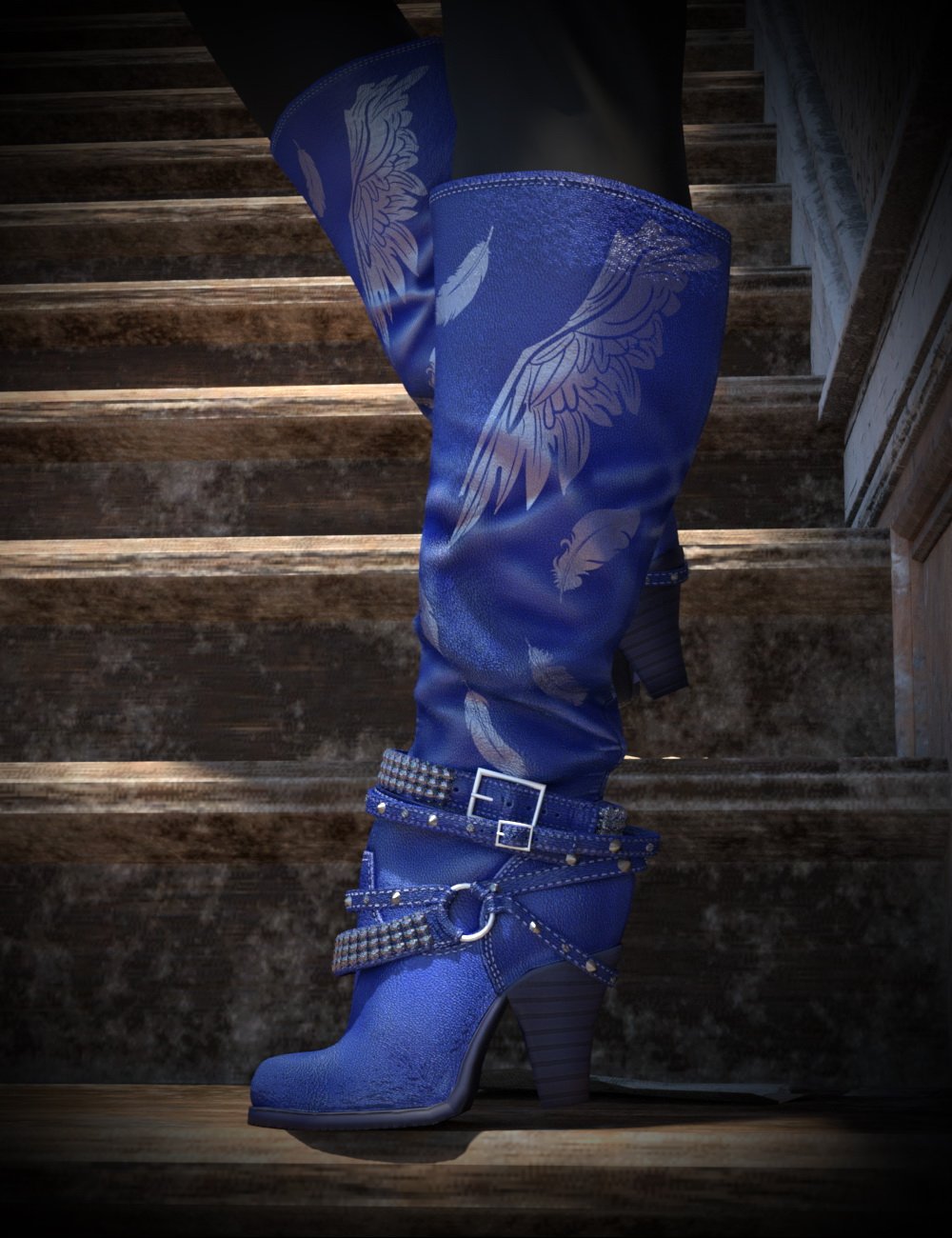 Diamond & Studs Boots for Genesis 3 Female(s) Diamond & Studs Boots for Genesis 3 Female(s) by: chungdan, 3D Models by Daz 3D
