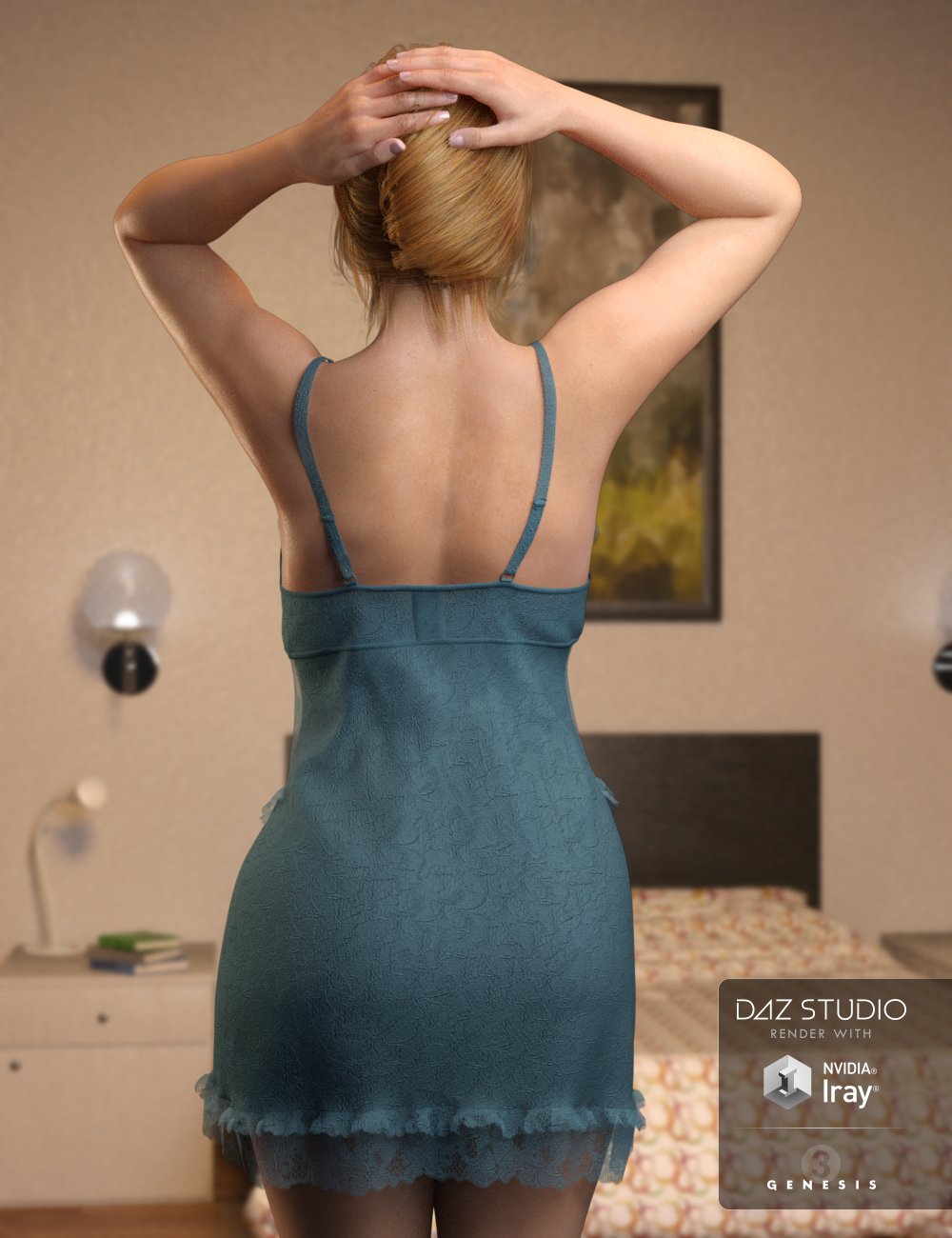 Lace Nights for Genesis 3 Female(s) by: Toyen, 3D Models by Daz 3D