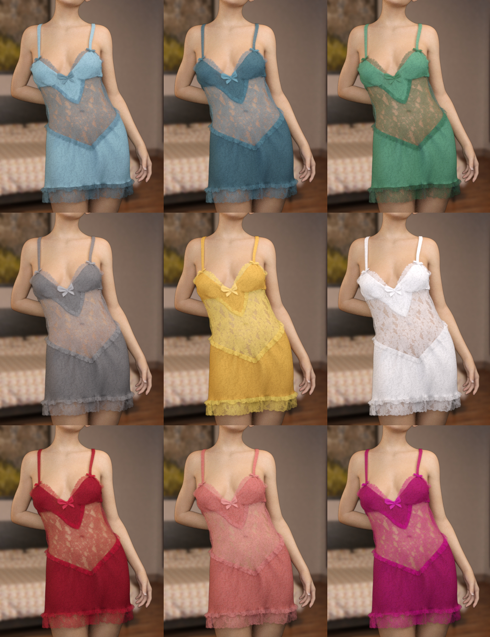 Lace Nights for Genesis 3 Female(s) by: Toyen, 3D Models by Daz 3D