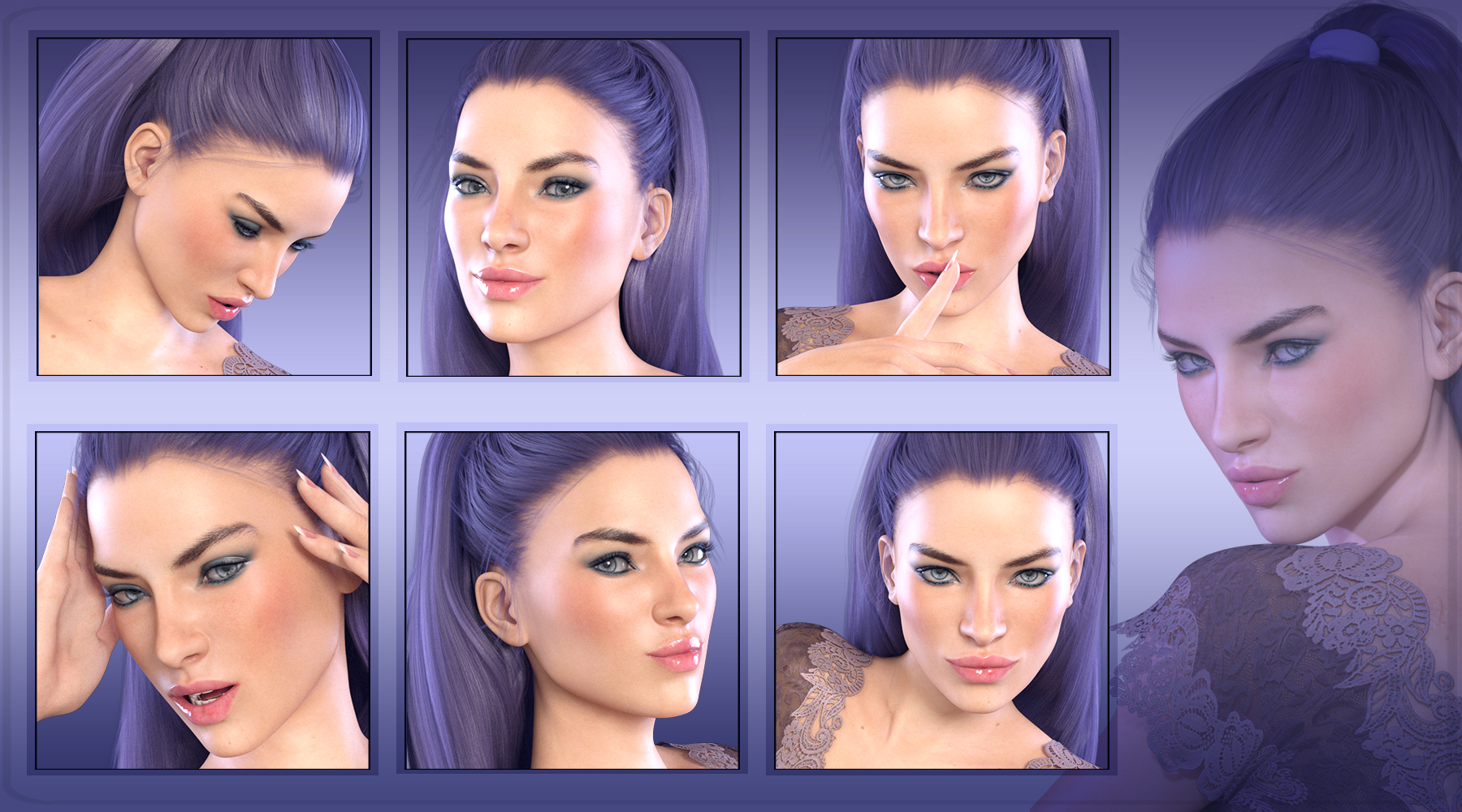 Z Pure Emotion - Dialable and One-Click Expressions for the Genesis 3 Female(s) Z Pure Emotion - Dialable and One-Click Expressions for the Genesis 3 Female(s) by: Zeddicuss, 3D Models by Daz 3D