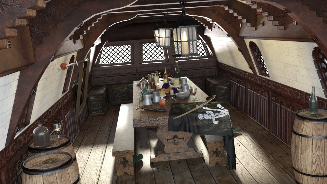 Pirate Dining Pirate Dining by: PerspectX, 3D Models by Daz 3D