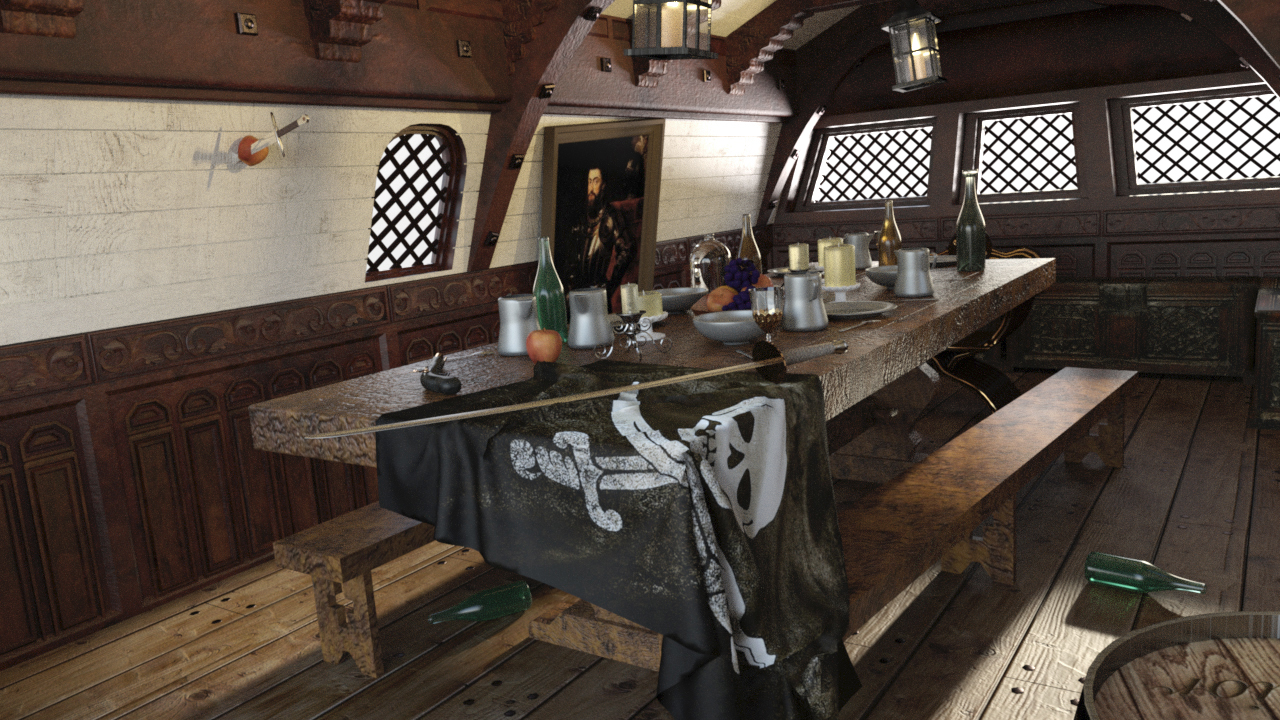 Pirate Dining by: PerspectX, 3D Models by Daz 3D