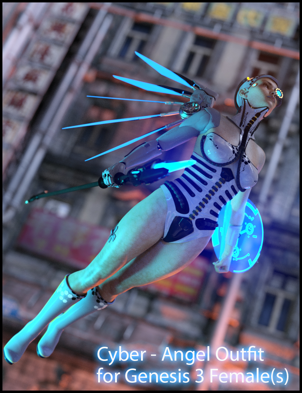 CyberAngel - The Outfit for Genesis 3 Female(s) by: Nathy Design, 3D Models by Daz 3D