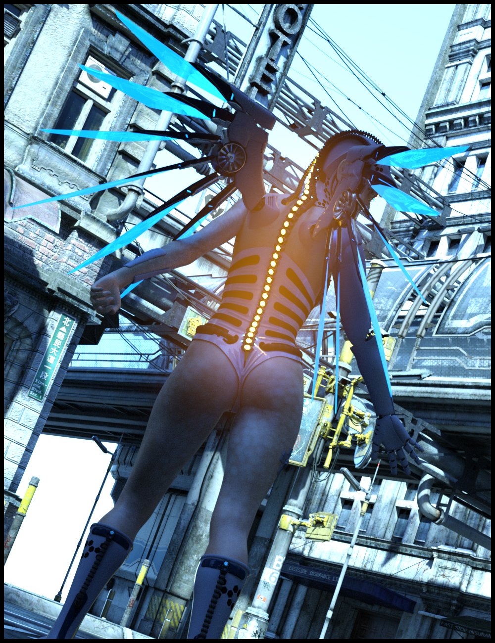 CyberAngel - The Outfit for Genesis 3 Female(s) CyberAngel - The Outfit for Genesis 3 Female(s) by: Nathy Design, 3D Models by Daz 3D