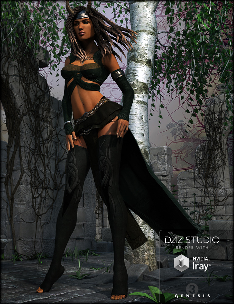 Necromancer for Genesis 3 Female(s) by: Shox-DesignAquarius, 3D Models by Daz 3D